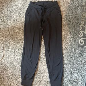 All black Lululemon joggers